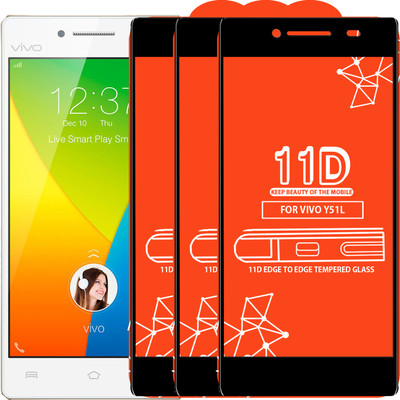 Qyist Edge To Edge Tempered Glass for VIVO Y51L(Pack of 3)