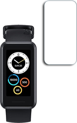 SOMTONE Edge To Edge Tempered Glass for realme Band 2 Space Grey 1.4 inch CREEN GUARD(Pack of 1)