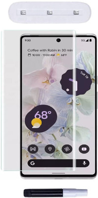 Mersal Edge To Edge Tempered Glass for Google Pixel 7 Pro, UV Glass Edge to Edge HD Quality Full Screen Coverage(Pack of 1)