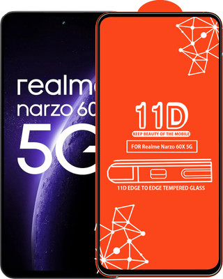 Roxel Edge To Edge Tempered Glass for Realme Narzo 60X 5G(Pack of 1)