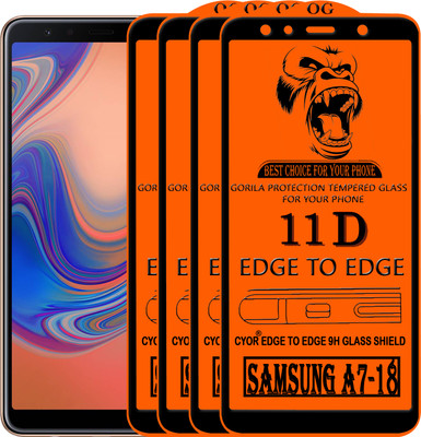 CYOR Edge To Edge Tempered Glass for SAMSUNG A7-18(Pack of 4)