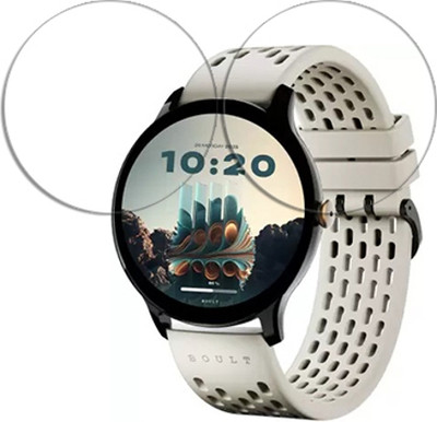 SOMTONE Edge To Edge Tempered Glass for Boult Striker+ 1.39 inch SMARTWATCH SCREEN GUARD(Pack of 2)