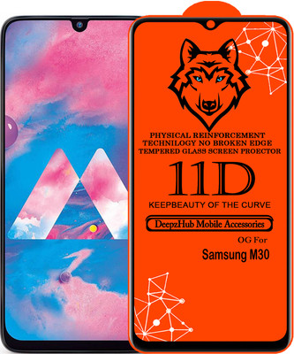 CRodible Edge To Edge Tempered Glass for Samsung Galaxy M30(Pack of 1)