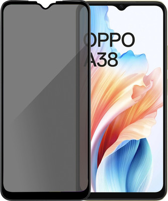 HUPSHY Edge To Edge Tempered Glass for Oppo A38(Pack of 1)