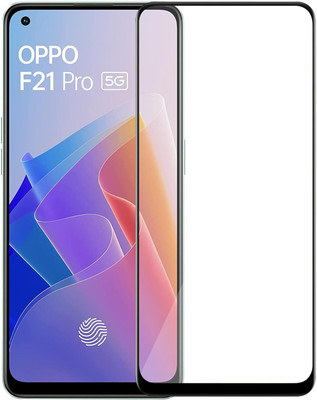 EITANSHA CREATION Edge To Edge Tempered Glass for Oppo F21 Pro 5G, Oppo F21 Pro(Pack of 1)