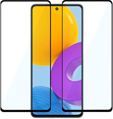 HIE POWER Edge To Edge Tempered Glass for Samsung Galaxy M52 5G -Screen Protector Full HD Quality Tempered Glass Anti-Scratch Edge to Edge Coverage with Easy Installation Kit-11D(Pack of 2)