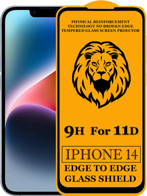 SEVEN7STAR Edge To Edge Tempered Glass for Apple iPhone 14(Pack of 1)