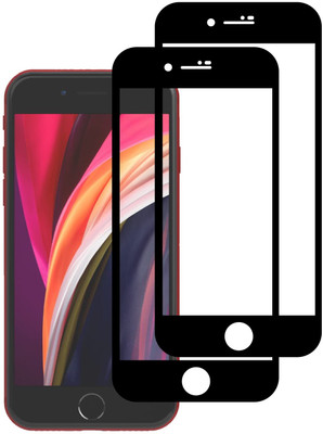 KARTRAY Edge To Edge Tempered Glass for APPLE iPhone SE 2022, APPLE iPhone SE 2020(Pack of 2)