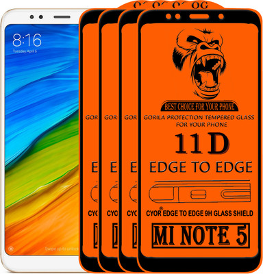 CYOR Edge To Edge Tempered Glass for Mi Redmi Note 5(Pack of 4)