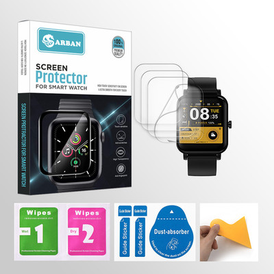 ARBAN Edge To Edge Tempered Glass for Maxima Max Pro X1 1.4 inch Smartwatch 4 PROTECTOR + 4 WIPES + 4 DUST REMOVAL STICKER + 1 WIPER(Pack of 4) ARBAN Edge To Edge Tempered Glass for Maxima Max Pro X1 1.4 inch Smartwatch 4 PROTECTOR + 4 WIPES + 4 DUST REMOVAL STICKER + 1 WIPER(Pack of 4)