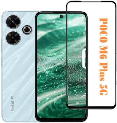 LIKEDESIGN Edge To Edge Tempered Glass for POCO M6 Plus 5G(Pack of 1)