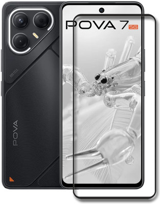 SNMART Edge To Edge Tempered Glass for Tecno Pova 7 5G(Pack of 1)