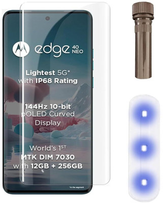 crixus Edge To Edge Tempered Glass for Motorola Edge 40 Neo(Pack of 1)