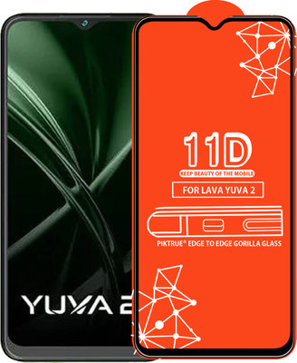 PikTrue Edge To Edge Tempered Glass for LAVA YUVA 2(Pack of 1)