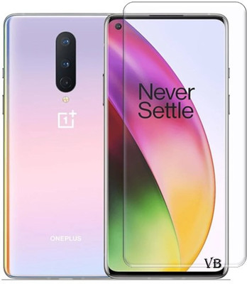 VISHRN CASES Edge To Edge Tempered Glass for OnePlus 8, One Plus 8, 1+ 9(Pack of 1)