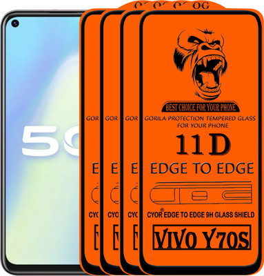 CYOR Edge To Edge Tempered Glass for VIVO Y70S(Pack of 4)