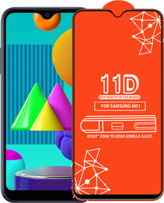 Qyist Edge To Edge Tempered Glass for Samsung Galaxy M01(Pack of 1)