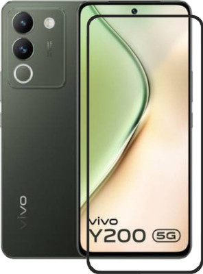 DMJHP Edge To Edge Tempered Glass for Vivo Y200 5G(Pack of 1)