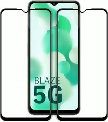 Flipkart SmartBuy Edge To Edge Tempered Glass for LAVA Blaze 5G, Lava Blaze 5G(Pack of 2)