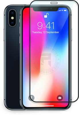 PROACCS Edge To Edge Tempered Glass for Apple iPhone XS(Pack of 1)