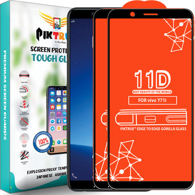 PikTrue Edge To Edge Tempered Glass for Vivo Y71I(Pack of 2)