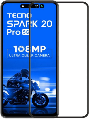 SNMART Edge To Edge Tempered Glass for Tecno Spark 20 Pro 5G(Pack of 1)