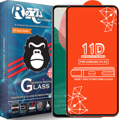Roxel Edge To Edge Tempered Glass for Samsung F54 5G(Pack of 1)