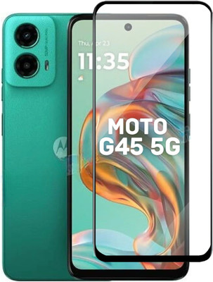 KWINE CASE Edge To Edge Tempered Glass for MOTOROLA Moto G45 5G(Pack of 1)