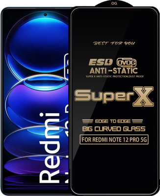 Qyist Edge To Edge Tempered Glass for REDMI NOTE 12 PRO 5G(Pack of 1)