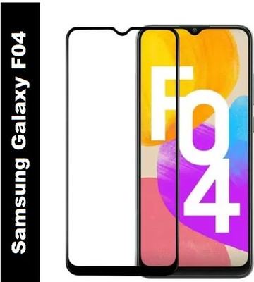 BRENZZ Edge To Edge Tempered Glass for Samsung Galaxy F04, SAMSUNG GALAXY F04(Pack of 1)