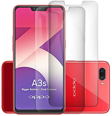 WOW Imagine Edge To Edge Tempered Glass for Oppo A3s / Realme C1 {Flexible}, Unbreakable Nano Film Glass Screen Protector(Pack of 2)