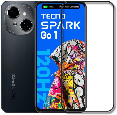 SNMART Edge To Edge Tempered Glass for Tecno Spark Go 1(Pack of 1)