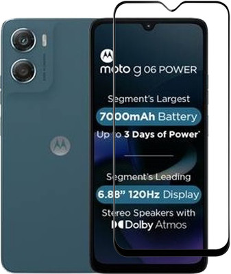 Hyper Edge To Edge Tempered Glass for Moto G06 Power 5G, Motorola G06 Power 5G(Pack of 1)