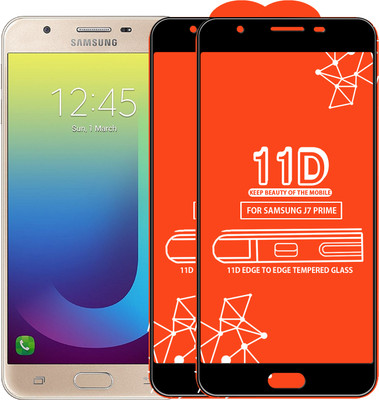 Qyist Edge To Edge Tempered Glass for Samsung Galaxy J7 Prime(Pack of 2)