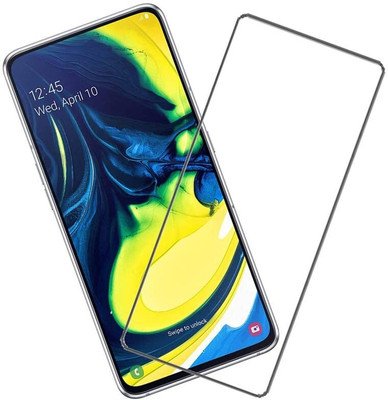 NaturalBuy Edge To Edge Tempered Glass for Samsung Galaxy A80-Gorilla Glass with Curved Edges(Pack of 1)