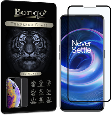 Bonqo Edge To Edge Tempered Glass for Oneplus Nord 10R(Pack of 1)