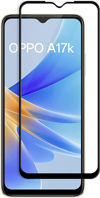 VDAT Edge To Edge Tempered Glass for OPPO A17K(Pack of 1)