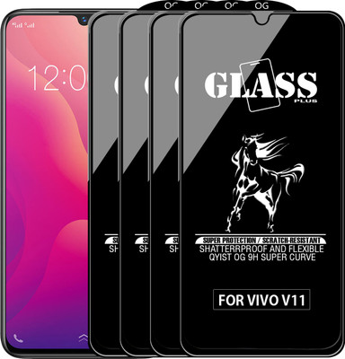 Qyist Edge To Edge Tempered Glass for VIVO V11(Pack of 4)