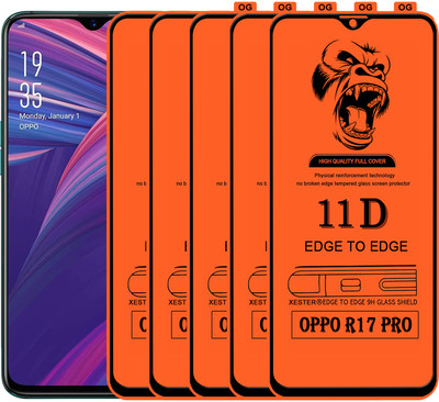 PFOAM Edge To Edge Tempered Glass for OPPO R17 PRO(Pack of 5)