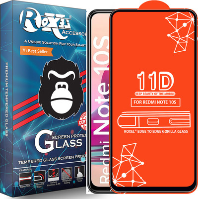 Roxel Edge To Edge Tempered Glass for Redmi Note 10S(Pack of 1)