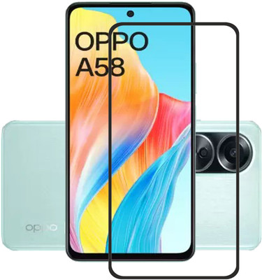 INFINITYWORLD Edge To Edge Tempered Glass for OPPO A58 4G(Pack of 2)