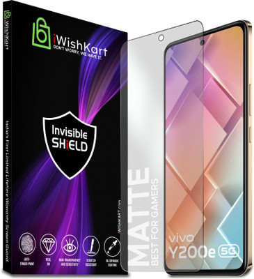 iWishKart Edge To Edge Tempered Glass for vivo Y200e 5G, vivo Y200e, Mat_Pk1, Military grade Edge to Edge gorilla glass(Pack of 1)