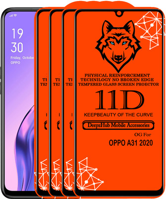 CRodible Edge To Edge Tempered Glass for OPPO A31 2020(Pack of 4)