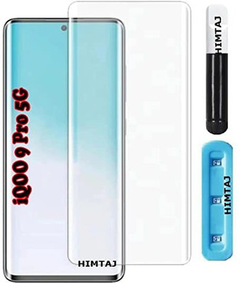 aplexx Edge To Edge Tempered Glass for iQOO 9 Pro 5G, | Primium Quality Curved UV Glass(Pack of 1)
