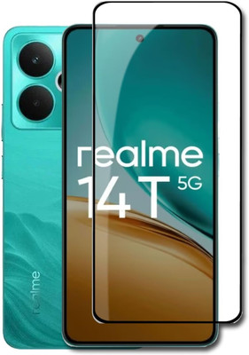 NKCASE Edge To Edge Tempered Glass for Realme 14T 5G, RealMe 14T 5G(Pack of 1)