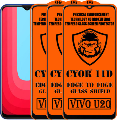 CYOR Edge To Edge Tempered Glass for VIVO U20(Pack of 3)