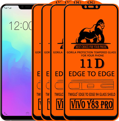 TWIGLO Edge To Edge Tempered Glass for VIVO Y83 PRO(Pack of 4)