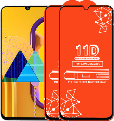 Qyist Edge To Edge Tempered Glass for Samsung Galaxy M30S(Pack of 2)