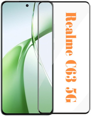 LIKEDESIGN Edge To Edge Tempered Glass for Realme C63 5G(Pack of 1)
