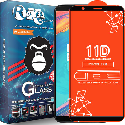 Roxel Edge To Edge Tempered Glass for OnePlus 5T(Pack of 1)